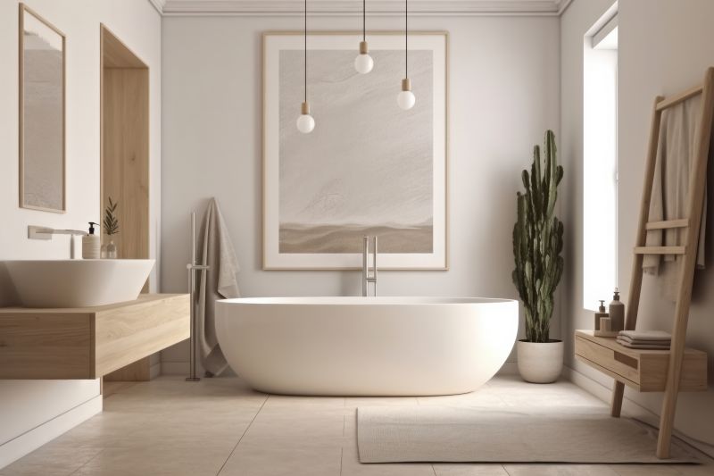 Contemporary Tub Area